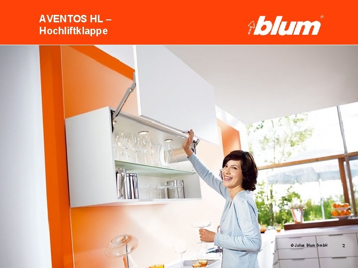 AVENTOS HL – Hochliftklappe © Julius Blum Gmb. H 2 