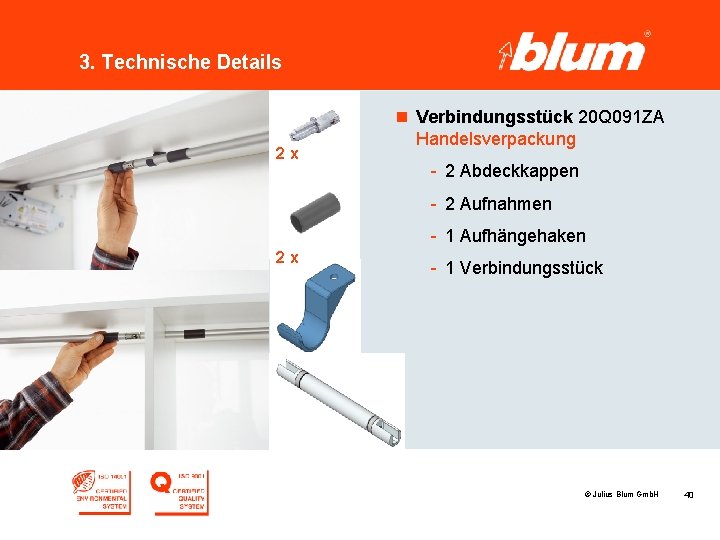 3. Technische Details 2 x n Verbindungsstück 20 Q 091 ZA Handelsverpackung - 2