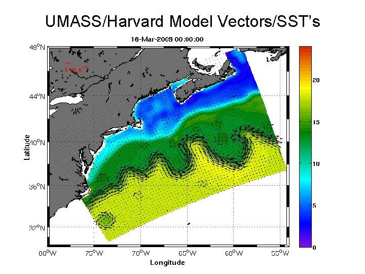 UMASS/Harvard Model Vectors/SST’s 