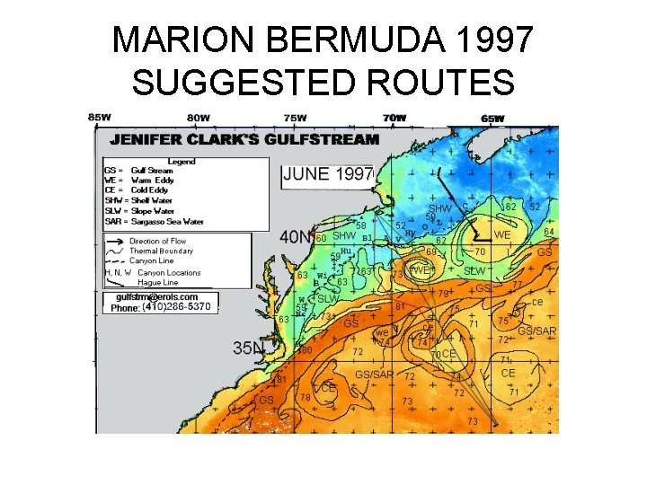 MARION BERMUDA 1997 SUGGESTED ROUTES 