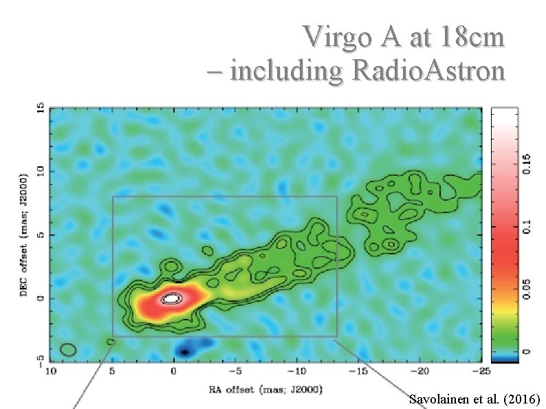 Virgo A at 18 cm – including Radio. Astron Savolainen et al. (2016) 