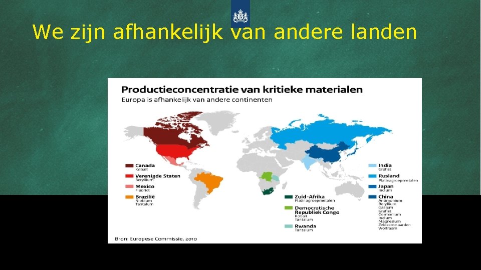 We zijn afhankelijk van andere landen maandag, 17 december 2018 