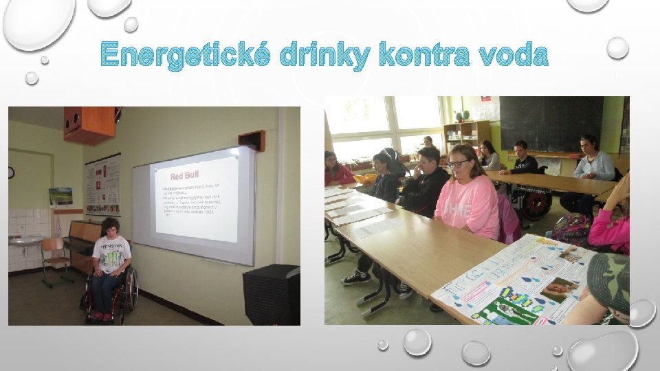 Energetické drinky kontra voda 