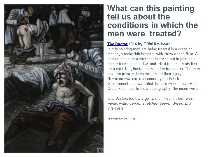 What can this painting tell us about the conditions in which the men were