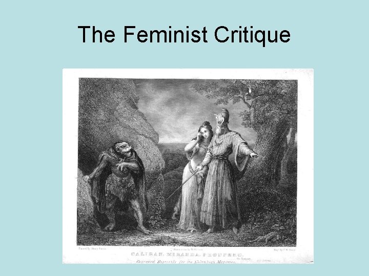 The Feminist Critique 