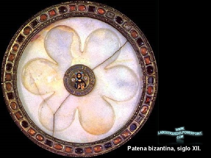 Patena bizantina, siglo XII. 