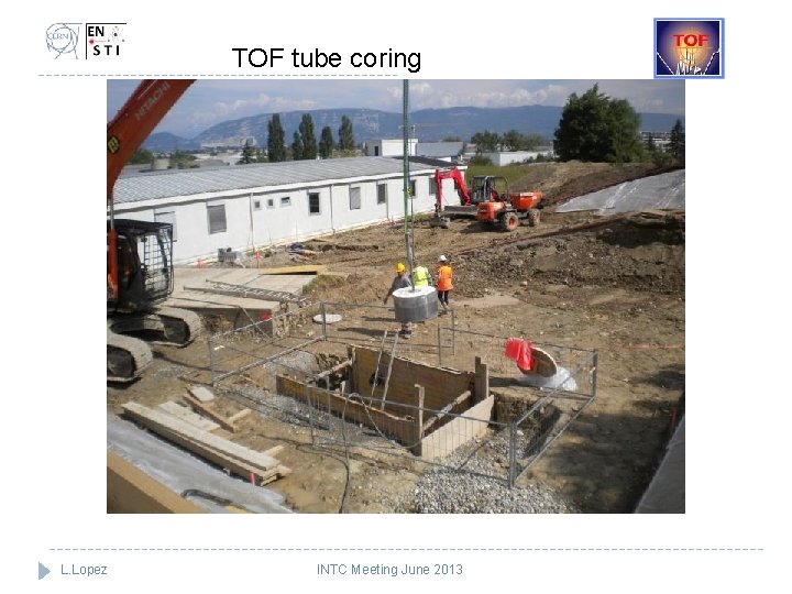 TOF tube coring L. Lopez INTC Meeting June 2013 