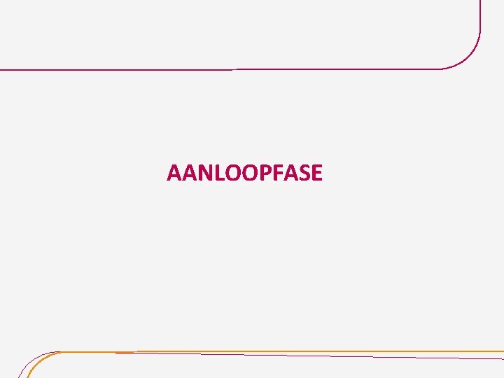 AANLOOPFASE 