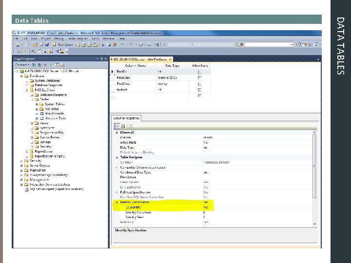 DATA TABLES Data Tables DATA TABLES Data Tables