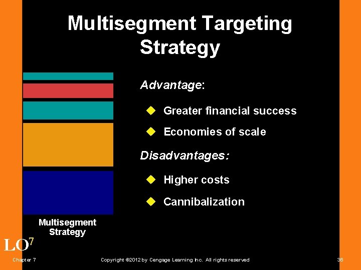 Multisegment Targeting Strategy Advantage: u Greater financial success u Economies of scale Disadvantages: u