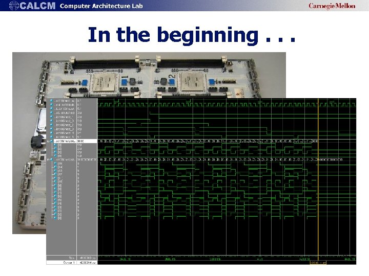 In the beginning. . . 3 