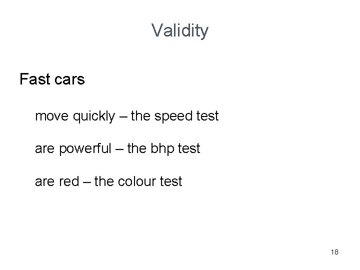 Validity Fast cars move quickly – the speed test are powerful – the bhp