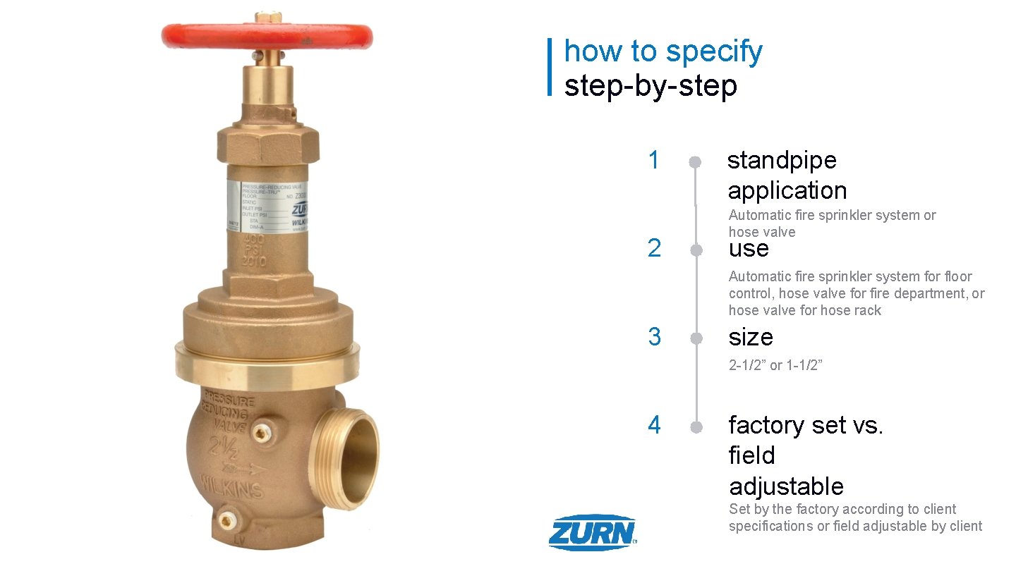 how to specify step-by-step 1 2 standpipe application Automatic fire sprinkler system or hose