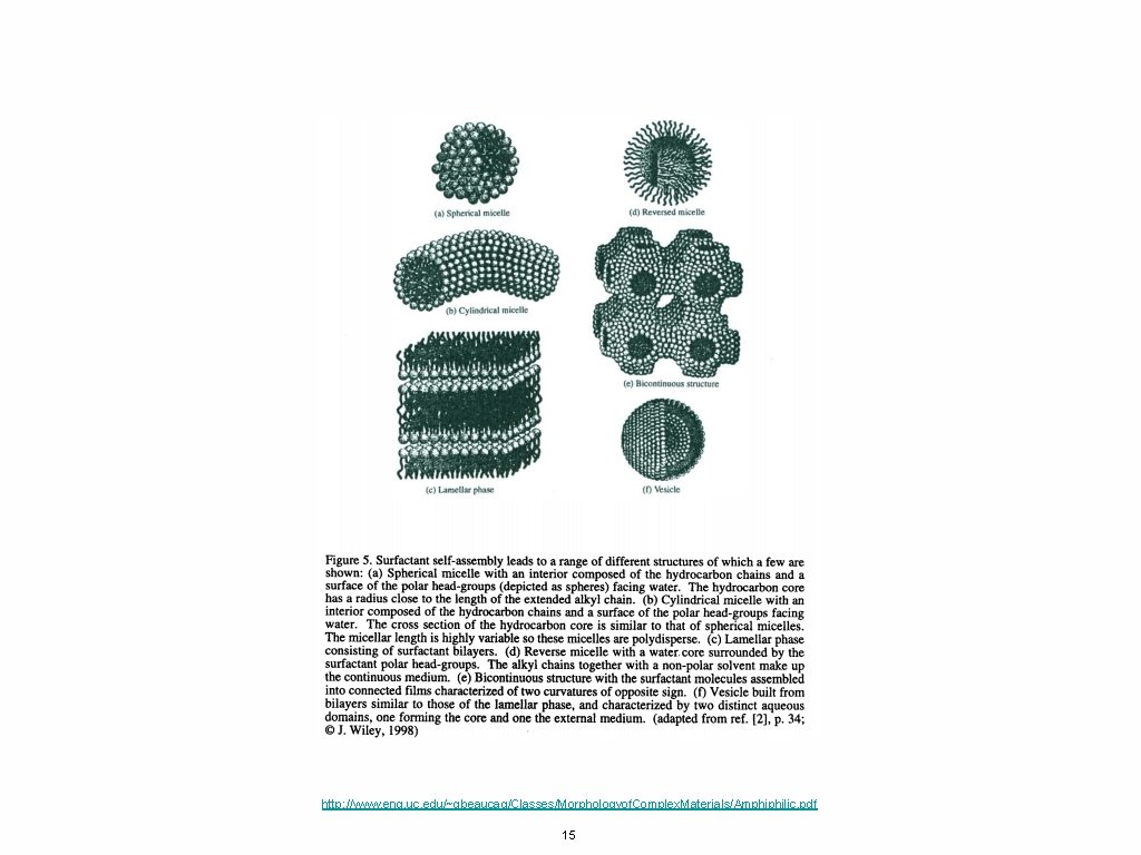 http: //www. eng. uc. edu/~gbeaucag/Classes/Morphologyof. Complex. Materials/Amphiphilic. pdf 15 