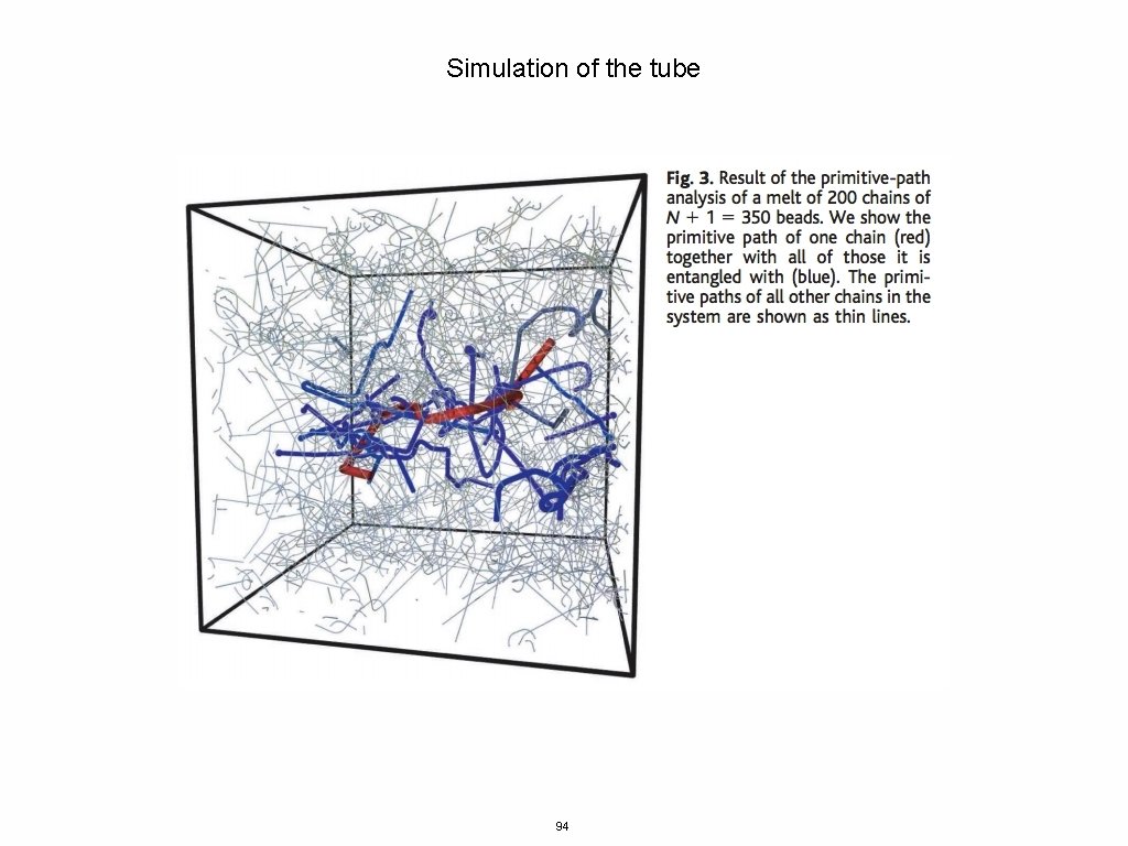 Simulation of the tube 94 