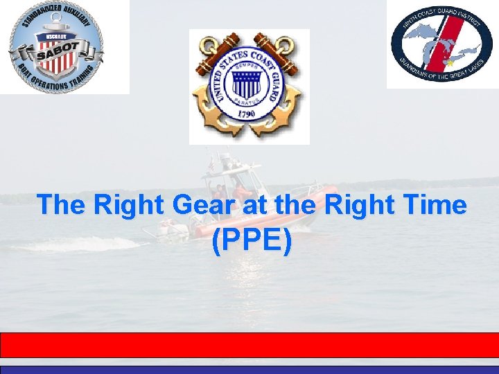 The Right Gear at the Right Time (PPE) 