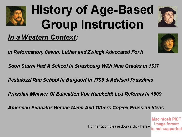 History of Age-Based Group Instruction In a Western Context: In Reformation, Calvin, Luther and