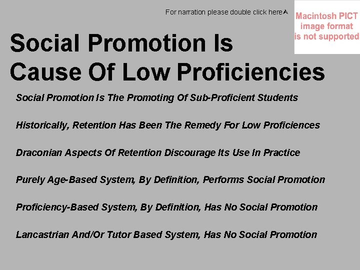 For narration please double click here Social Promotion Is Cause Of Low Proficiencies Social