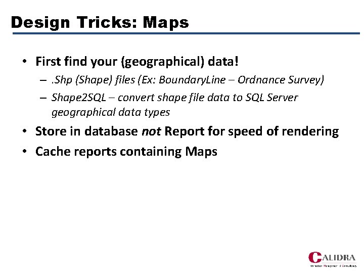 Design Tricks: Maps • First find your (geographical) data! –. Shp (Shape) files (Ex: