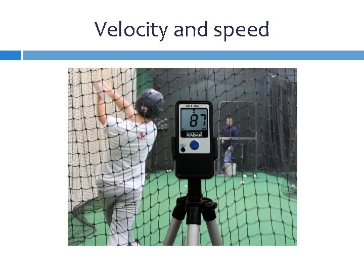 Velocity and speed 