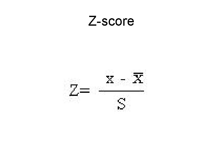 Z-score 