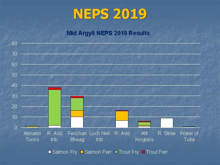 NEPS 2019 Mid Argyll NEPS 2019 Results 80 70 60 50 40 30 20