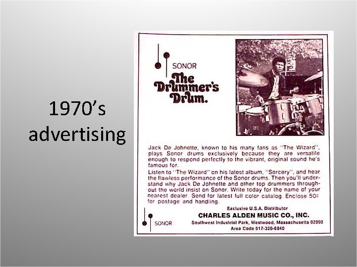 1970’s advertising 