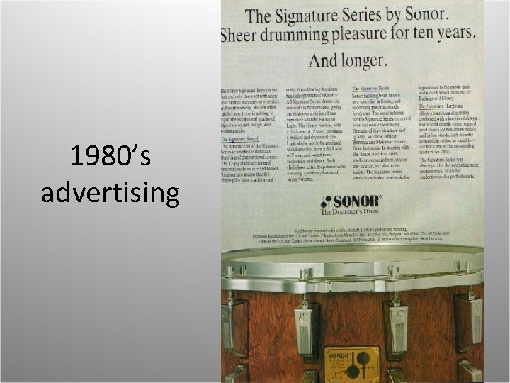 1980’s advertising 