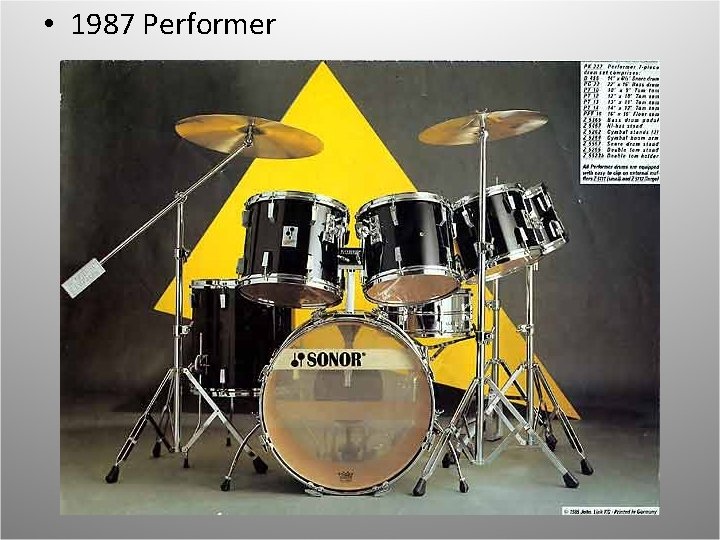  • 1987 Performer The Classic “Link Era” 