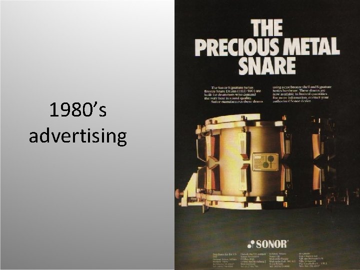 1980’s advertising 