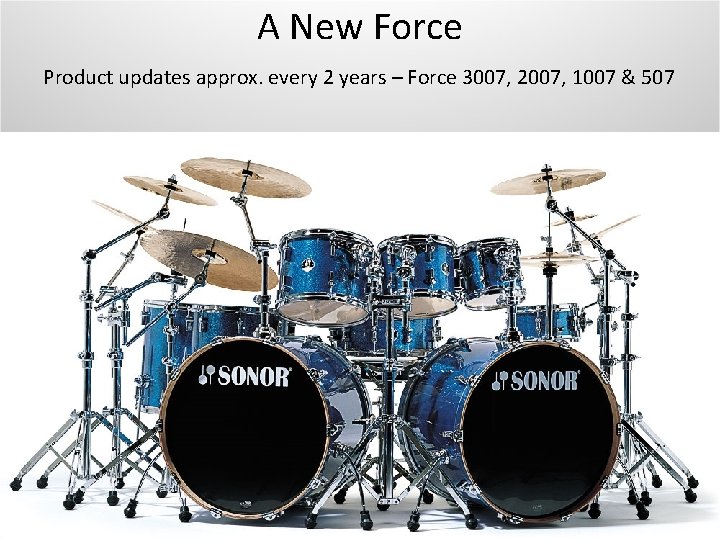 A New Force Product updates approx. every 2 years – Force 3007, 2007, 1007