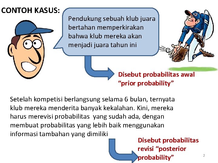CONTOH KASUS: Pendukung sebuah klub juara bertahan memperkirakan bahwa klub mereka akan menjadi juara