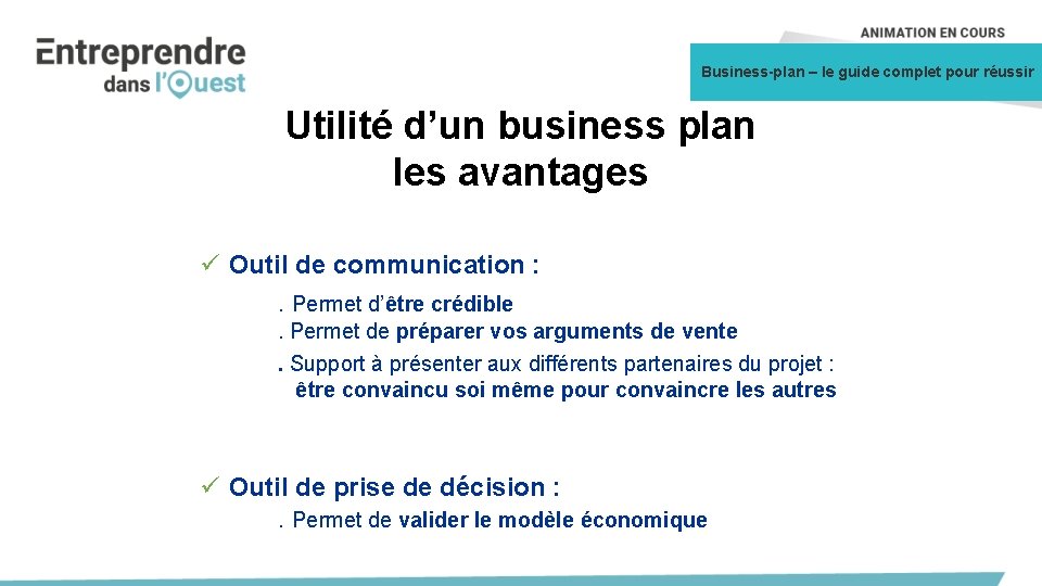 Business-plan – le guide complet pour réussir Utilité d’un business plan les avantages ü