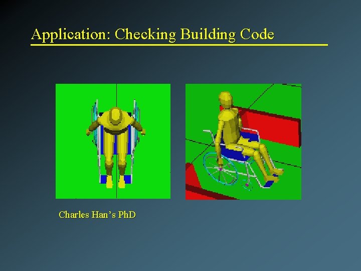 Application: Checking Building Code Charles Han’s Ph. D 