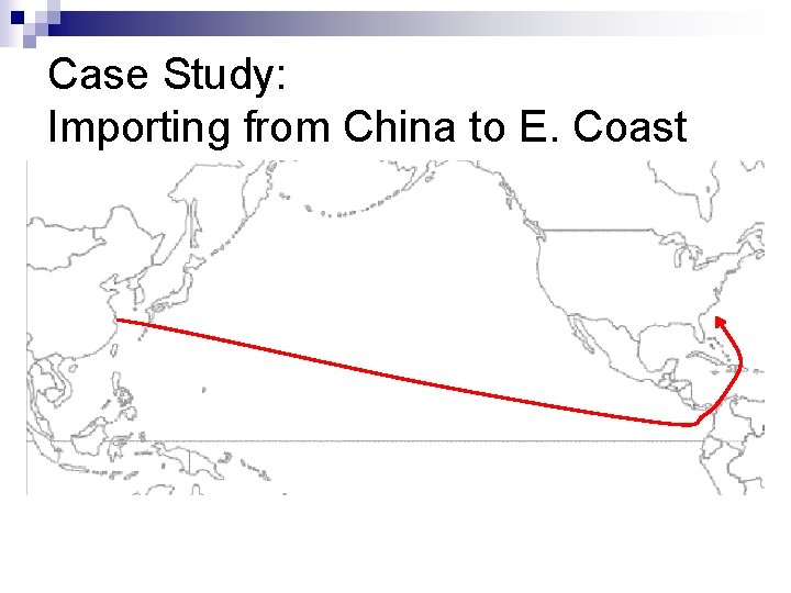 Case Study: Importing from China to E. Coast 