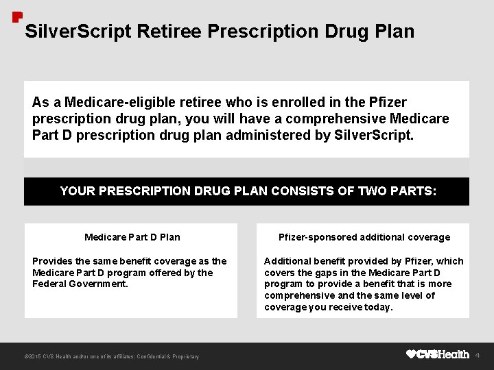 Silver. Script Retiree Prescription Drug Plan As a Medicare-eligible retiree who is enrolled in