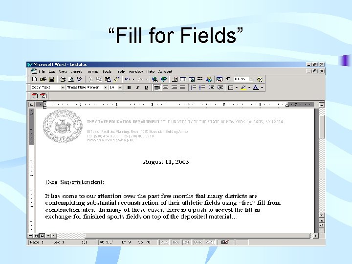 “Fill for Fields” 