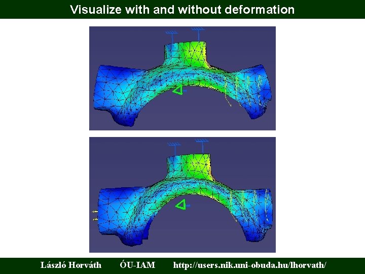 Visualize with and without deformation László Horváth ÓU-IAM http: //users. nik. uni-obuda. hu/lhorvath/ 