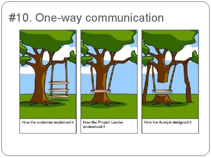 #10. One-way communication 