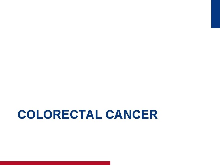 COLORECTAL CANCER 