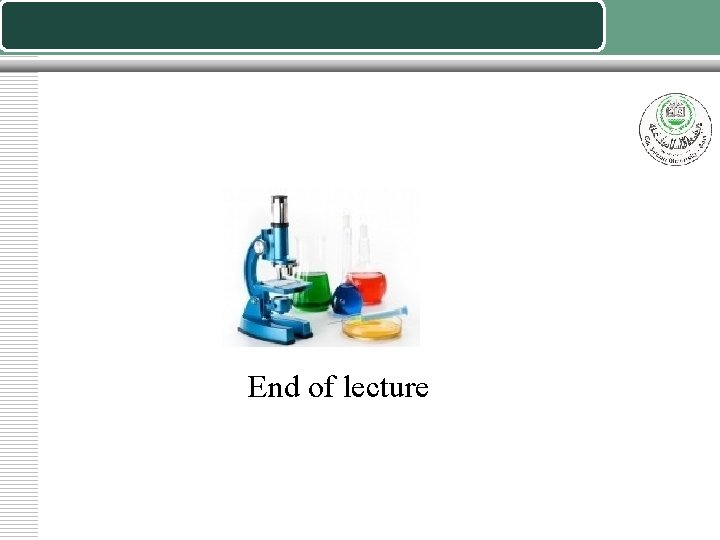 End of lecture 