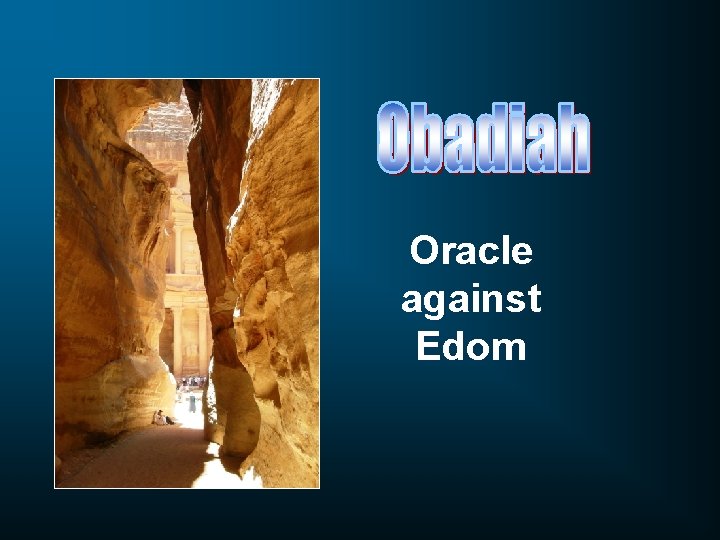 Oracle against Edom 