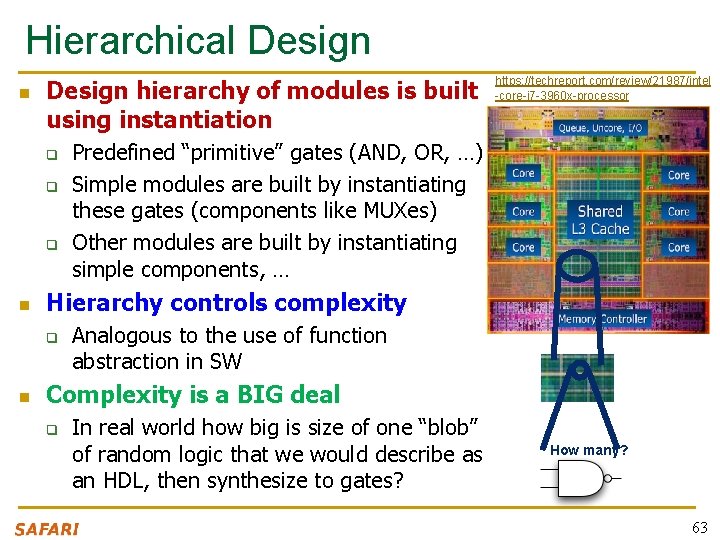 Hierarchical Design n Design hierarchy of modules is built using instantiation q q q