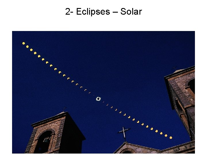 2 - Eclipses – Solar As day progresses, moon moves in between earth and