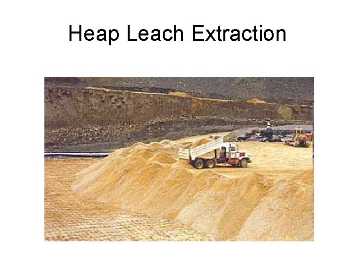 Heap Leach Extraction 