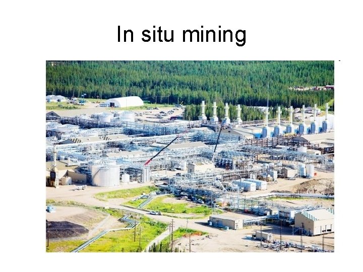 In situ mining 