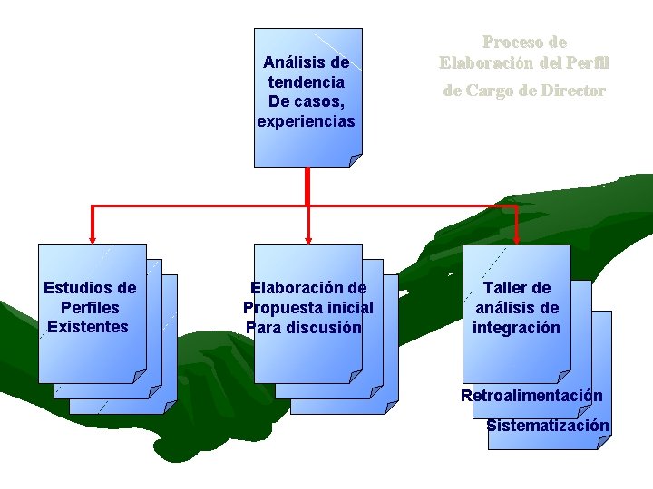 Análisis de tendencia De casos, experiencias Estudios de Perfiles Existentes Elaboración de Propuesta inicial