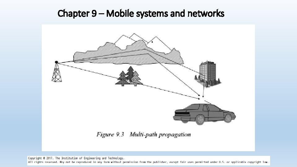 Chapter 9 – Mobile systems and networks 