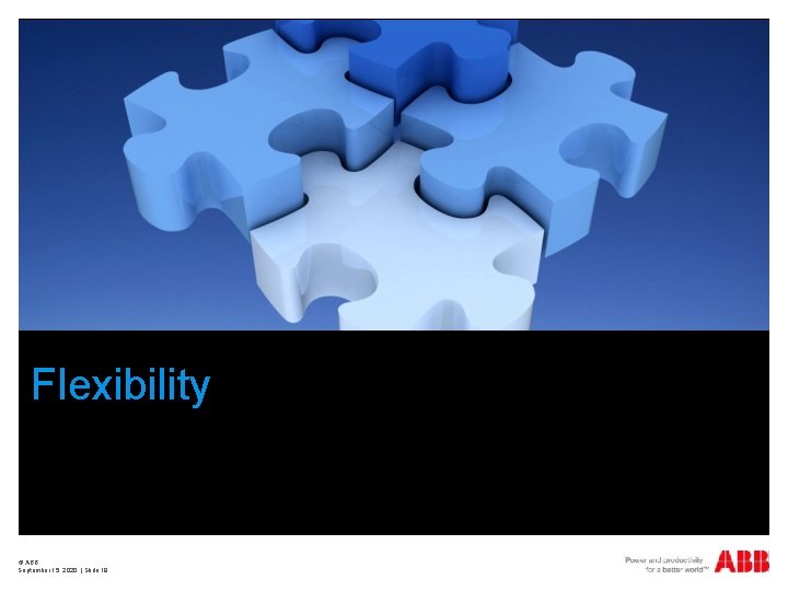 Flexibility © ABB September 15, 2020 | Slide 19 