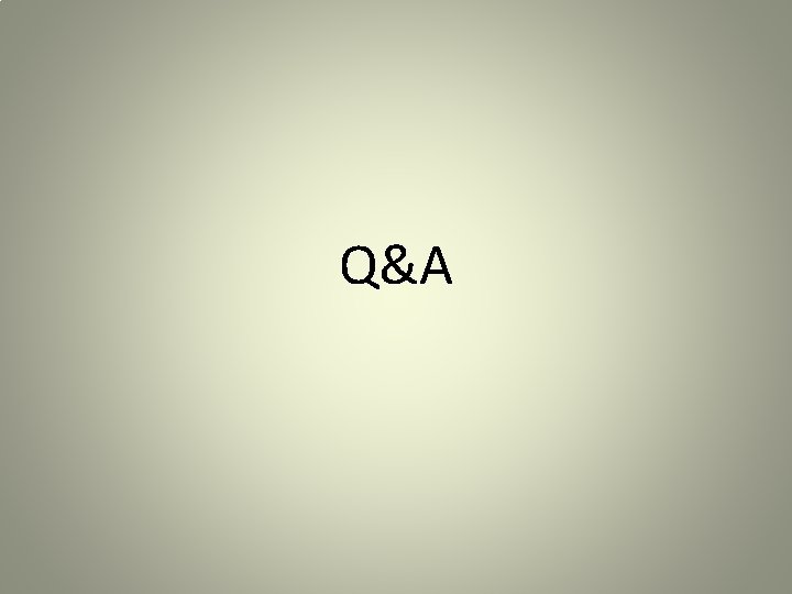 Q&A 